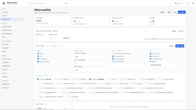 Observability and audit configuration thumbnail.